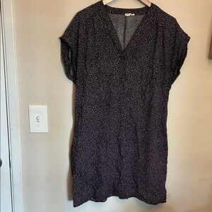 GAP Black and White Polka Dot Dress size L